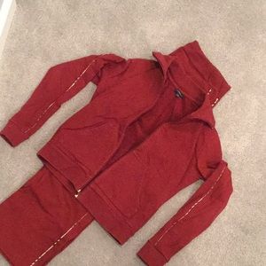 Burberry London jogging set burnt burgundy